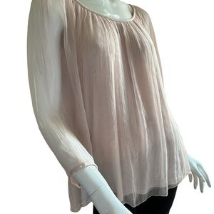 Bellambra  Silky Shear Flowing Long Sleeve Top / Long Sleeve Tunic